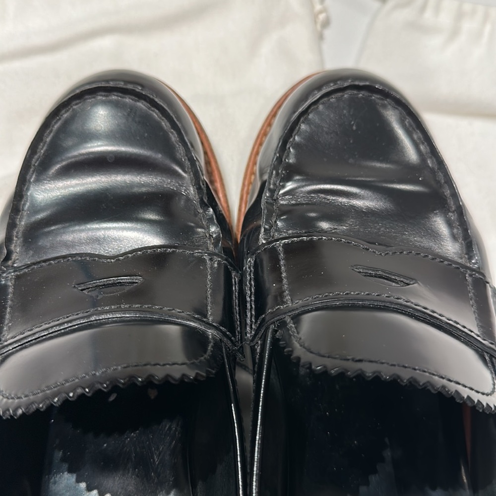 Prada Black Leather Loafers - Picture 7 of 7
